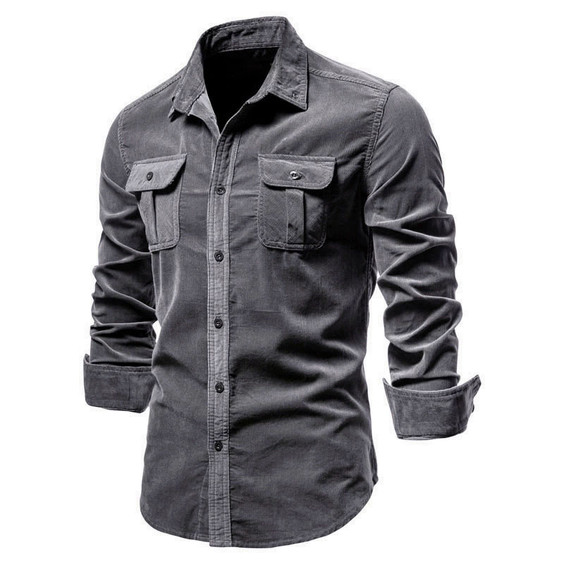 Herren-Freizeithemdjacke aus C – Corduroy Button Up Shirt Men Bewertung und Preis