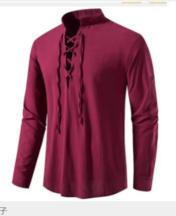 Herren Piratenhemd Wikinger Re – Medieval Gothic Lace Up Pirate Shirt Bewertung und Preis
