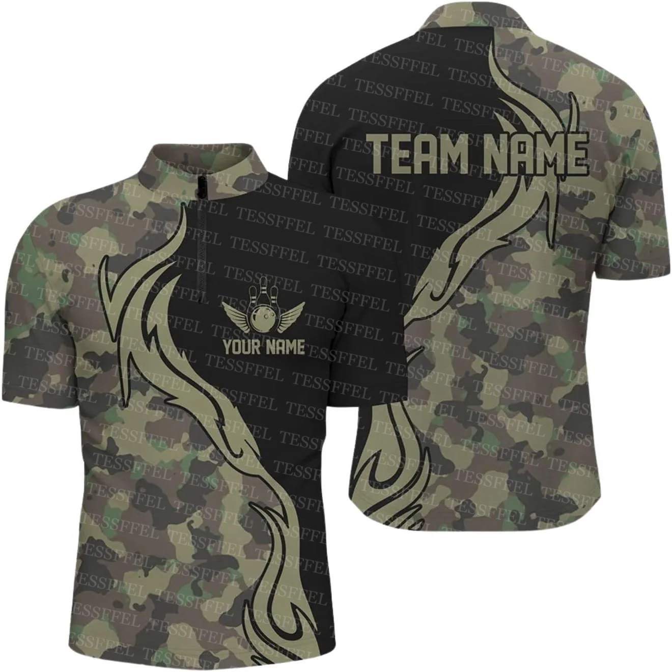 Benutzerdefinierte Name Graffi – Short Sleeve Bowling Shirt Retro Bewertung und Preis