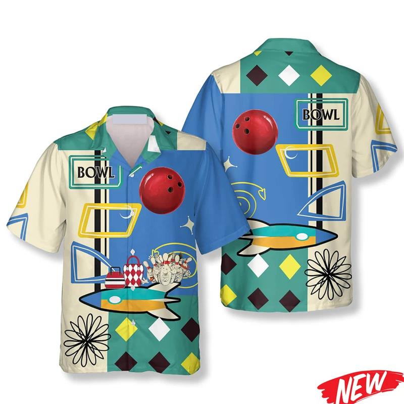 Klassisches Hawaii-Hemd mit Bo – Short Sleeve Bowling Shirt Retro Bewertung und Preis
