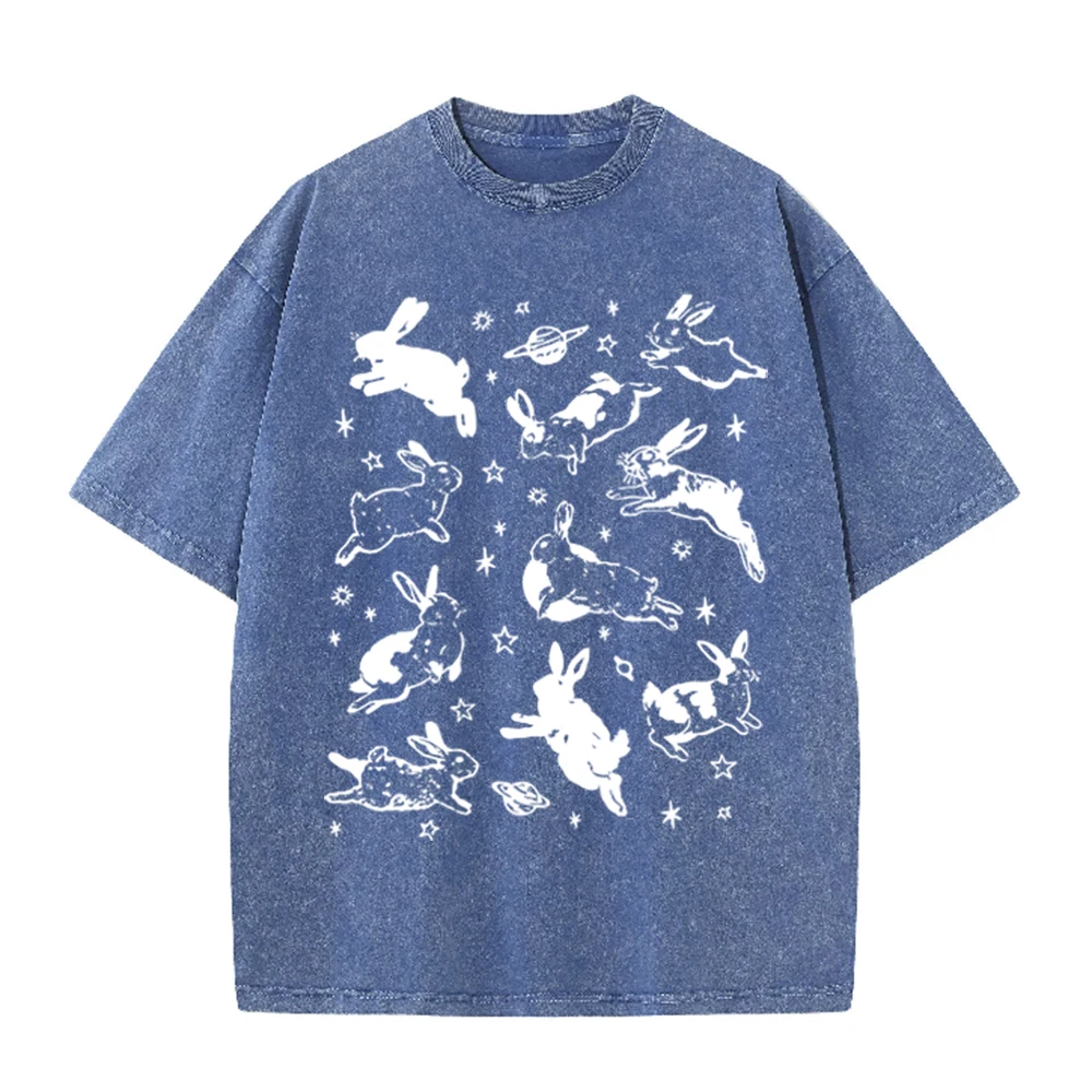 2026 Vintage Space Rabbit Plan – Acid Wash Vintage Graphic T Shirt Bewertung und Preis