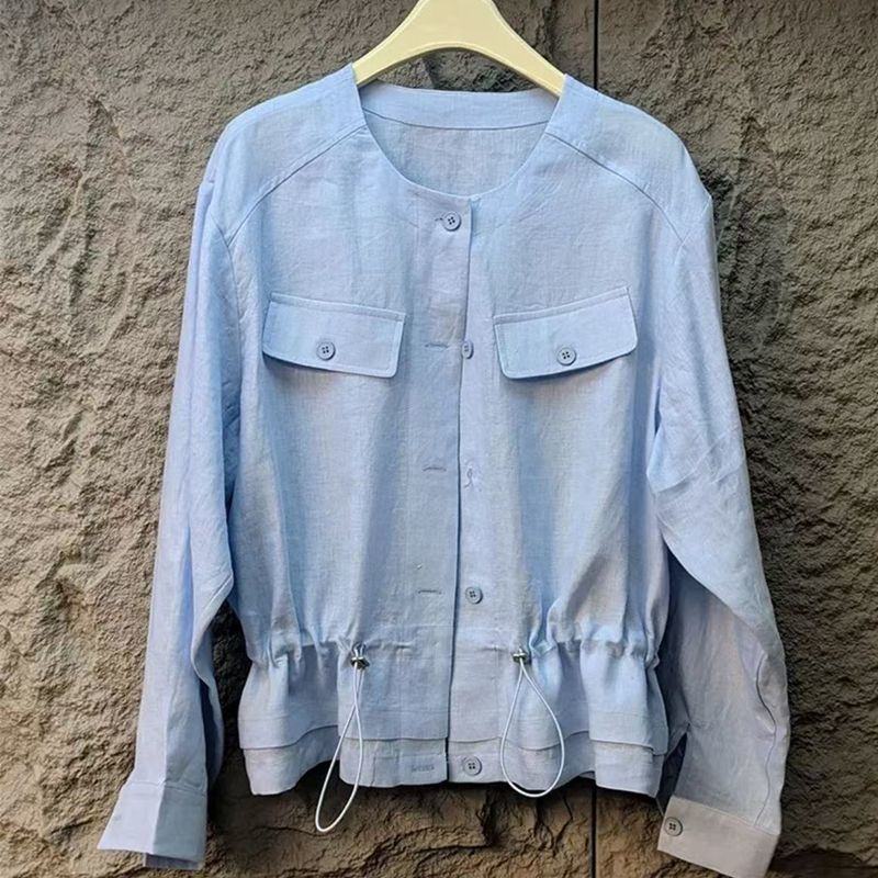 Lockere Leinenjacke mit Kordel – Jackets Bewertung und Preis