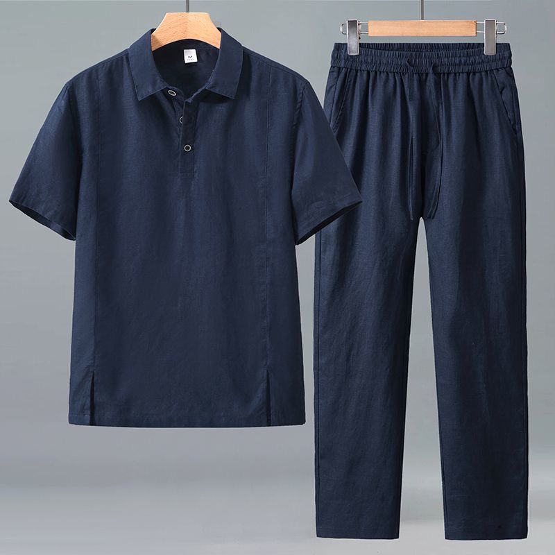 Frühling/Sommer Mode Retro Spo – Mens Linen Shirt Long Sleeve Bewertung und Preis