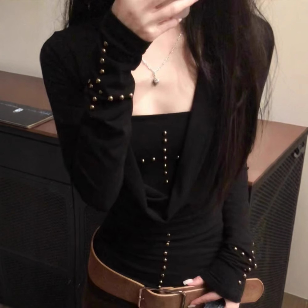 Y2k Dark Girl Cross Langarm-T- – T-Shirts Bewertung und Preis