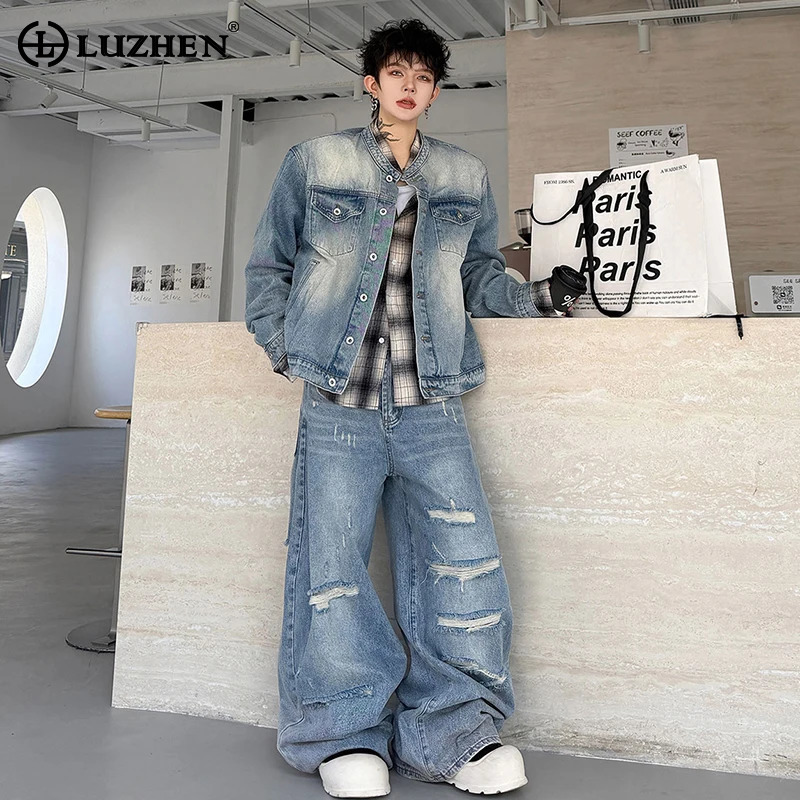 LUZHEN 2026 Herbst Vintage Gew – Jeans Bewertung und Preis