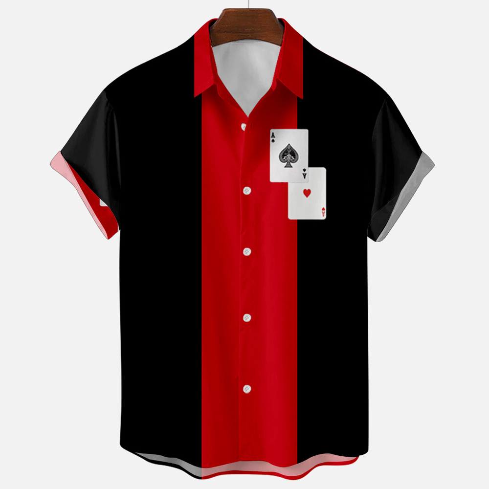 Herren-Bowlinghemd im Vintage- – Short Sleeve Bowling Shirt Retro Bewertung und Preis