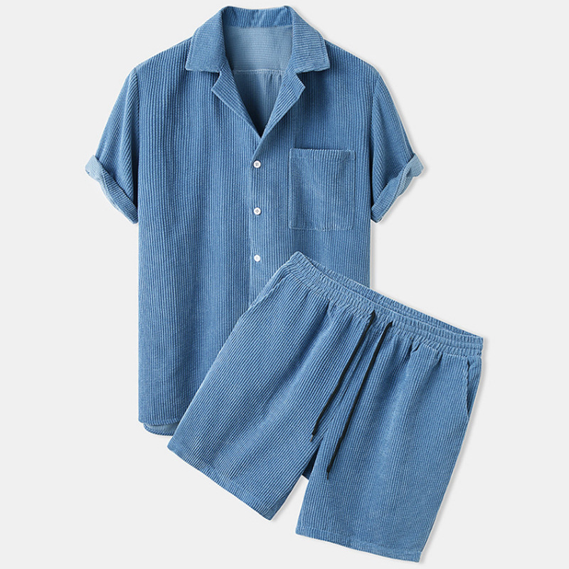 2023 neue männer Sommer Cord H – Corduroy Button Up Shirt Men Bewertung und Preis