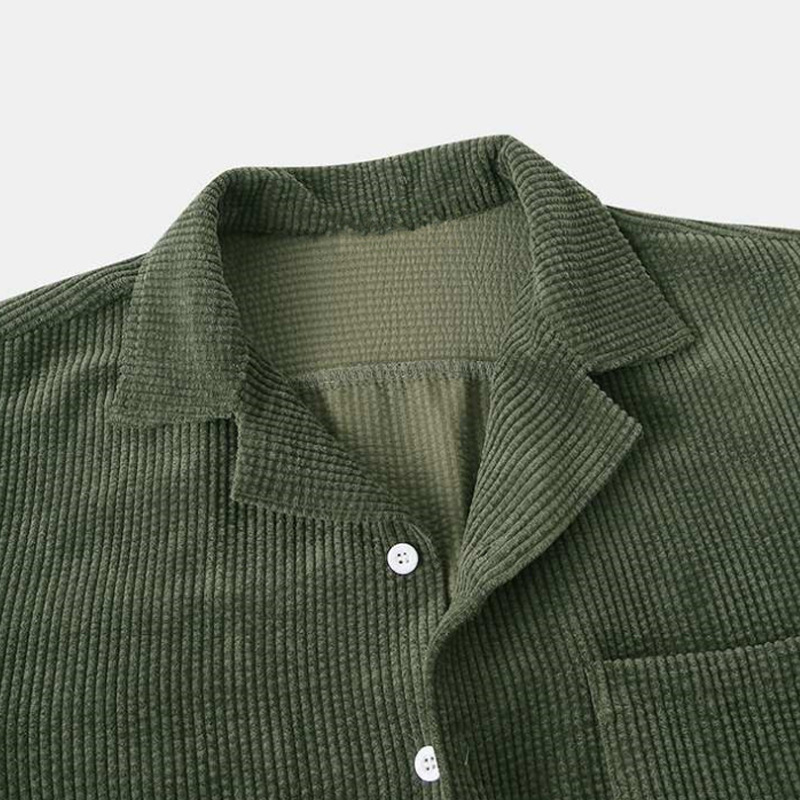 2023 neue männer Sommer Cord H – Corduroy Button Up Shirt Men Bewertung und Preis