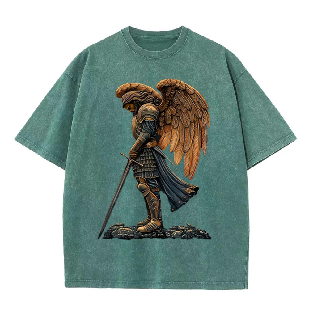 2026 Vintage Gepanzerter Engel – Acid Wash Vintage Graphic T Shirt Bewertung und Preis