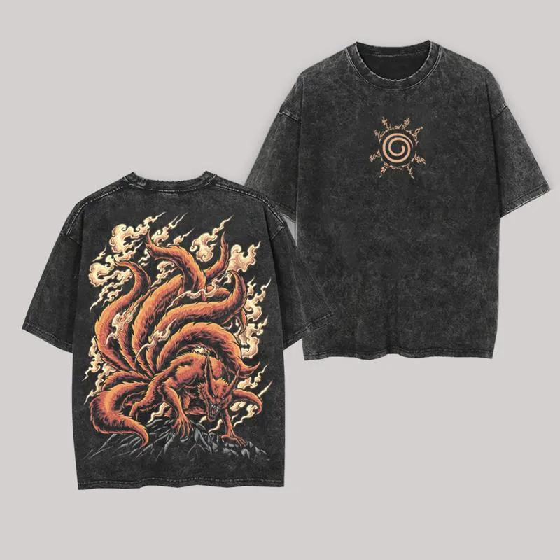 Kurama T-Shirt Kyuubi Naruto V – Acid Wash Vintage Graphic T Shirt Bewertung und Preis